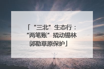 “三北”生态行：“两笔账”撬动锡林郭勒草原保护